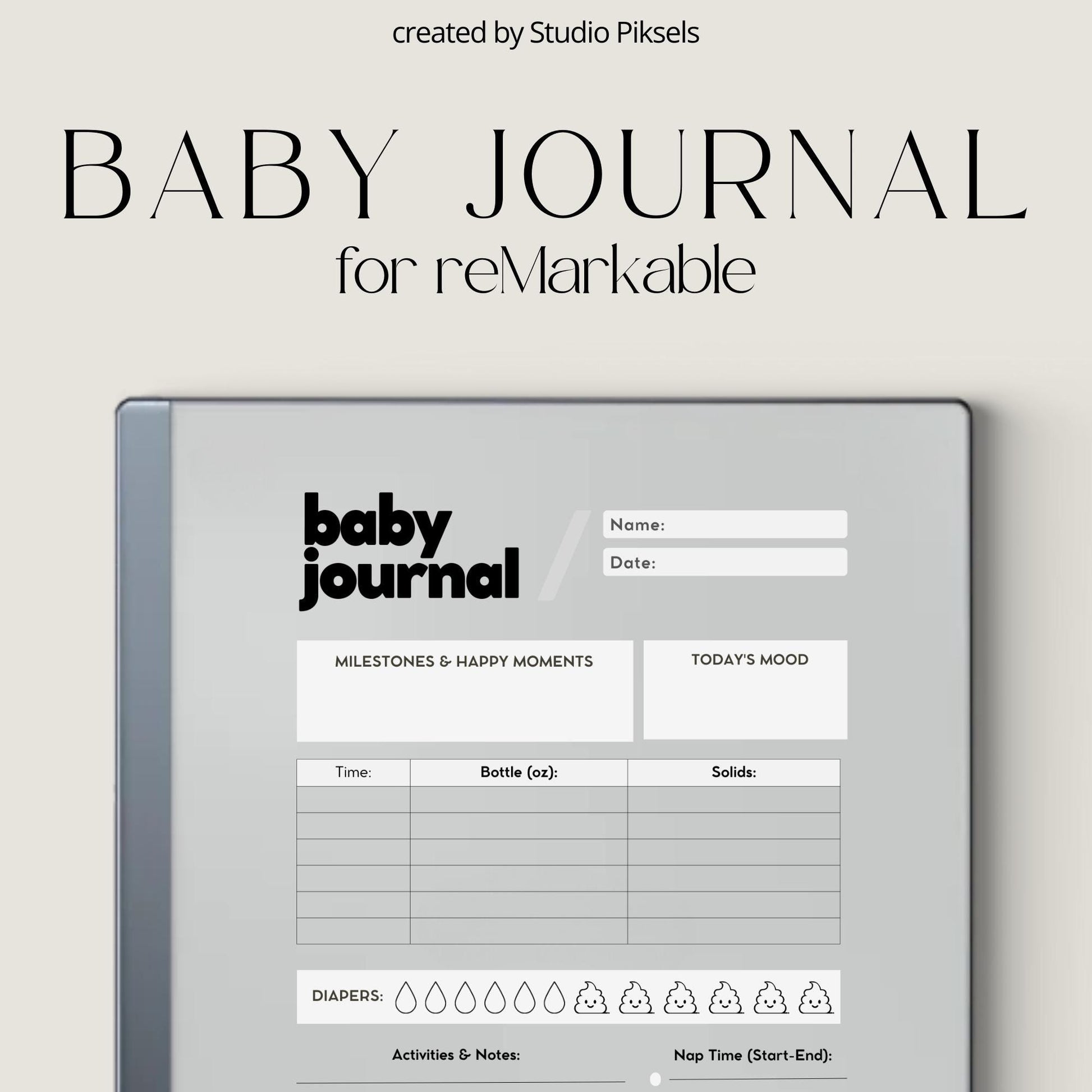 Baby Tracker for reMarkable