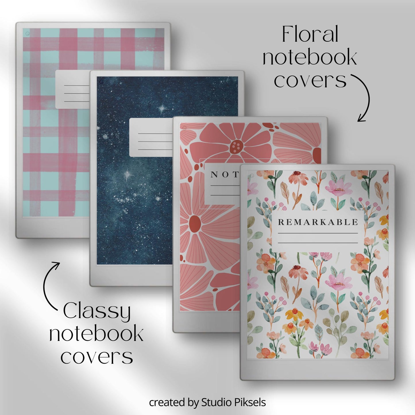 Ultimate Notebook Cover Bundle for reMarkable Paper Pro: 200+ Digital Covers