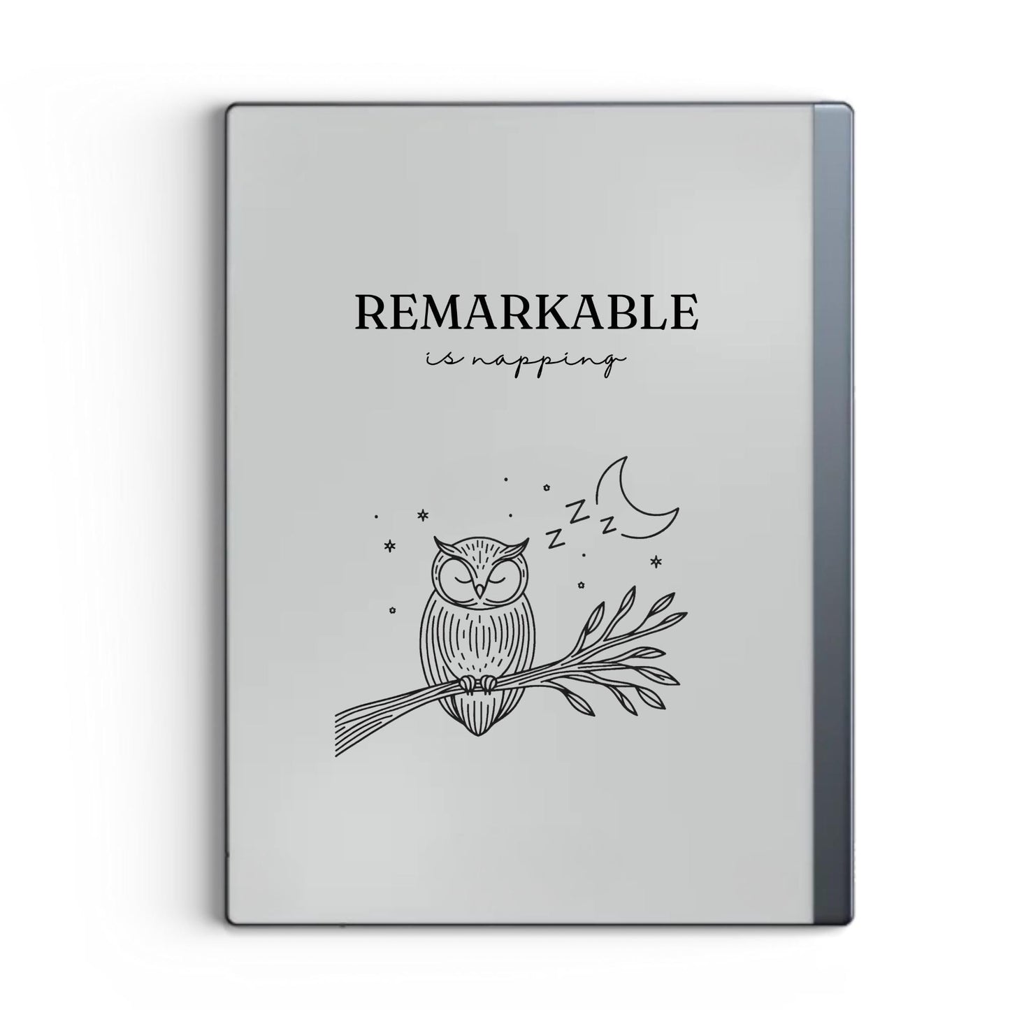 Sleep Screen for reMarkable Napping Owl