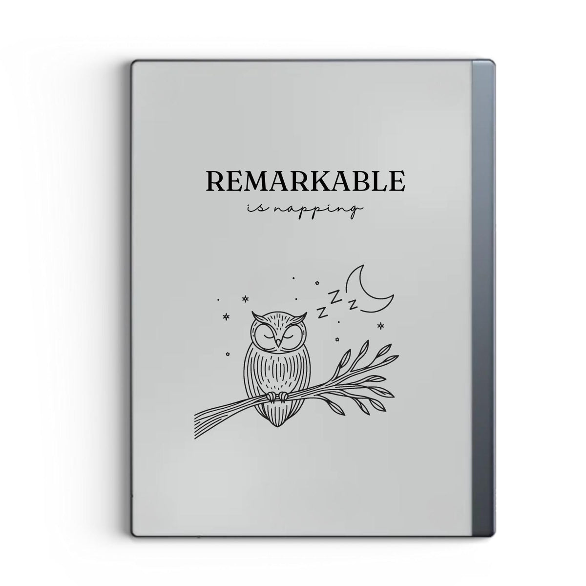 Sleep Screen for reMarkable Napping Owl