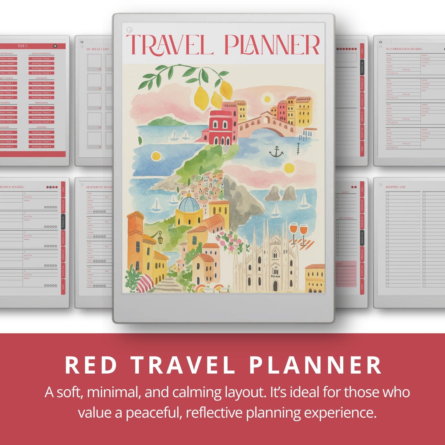 Travel Planner Bundle for reMarkable Paper Pro