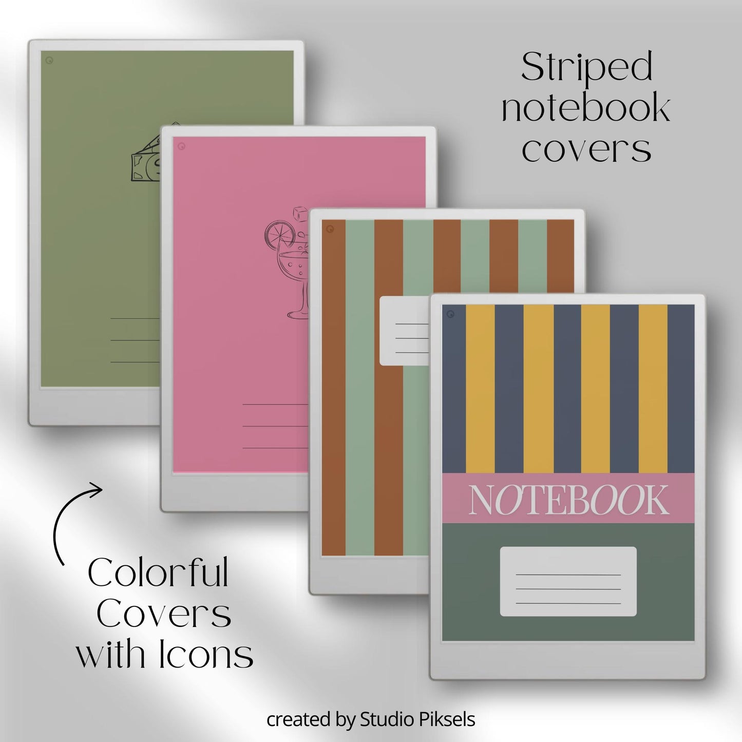 Ultimate Notebook Cover Bundle for reMarkable Paper Pro: 200+ Digital Covers