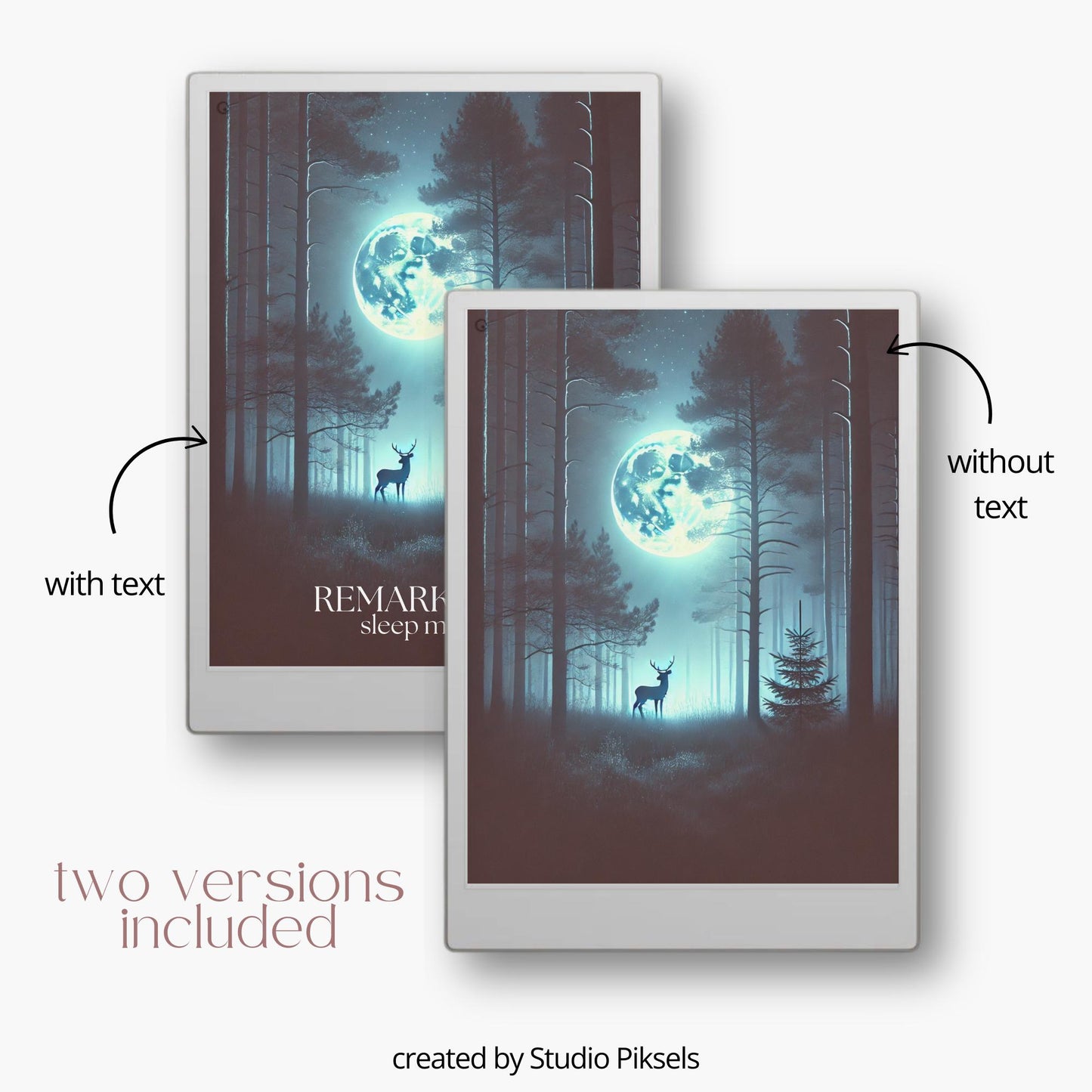 Forest Scenes Sleep Screen Bundle for reMarkable Paper Pro