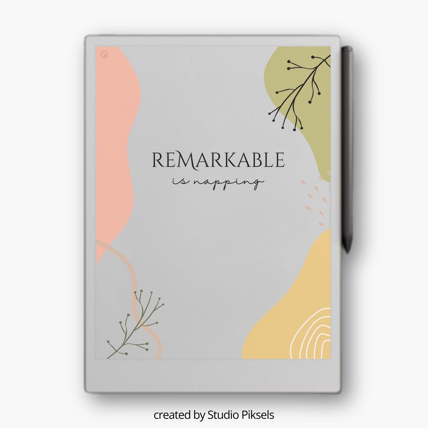 Sleep Screen for reMarkable Paper Pro Contemporary Design