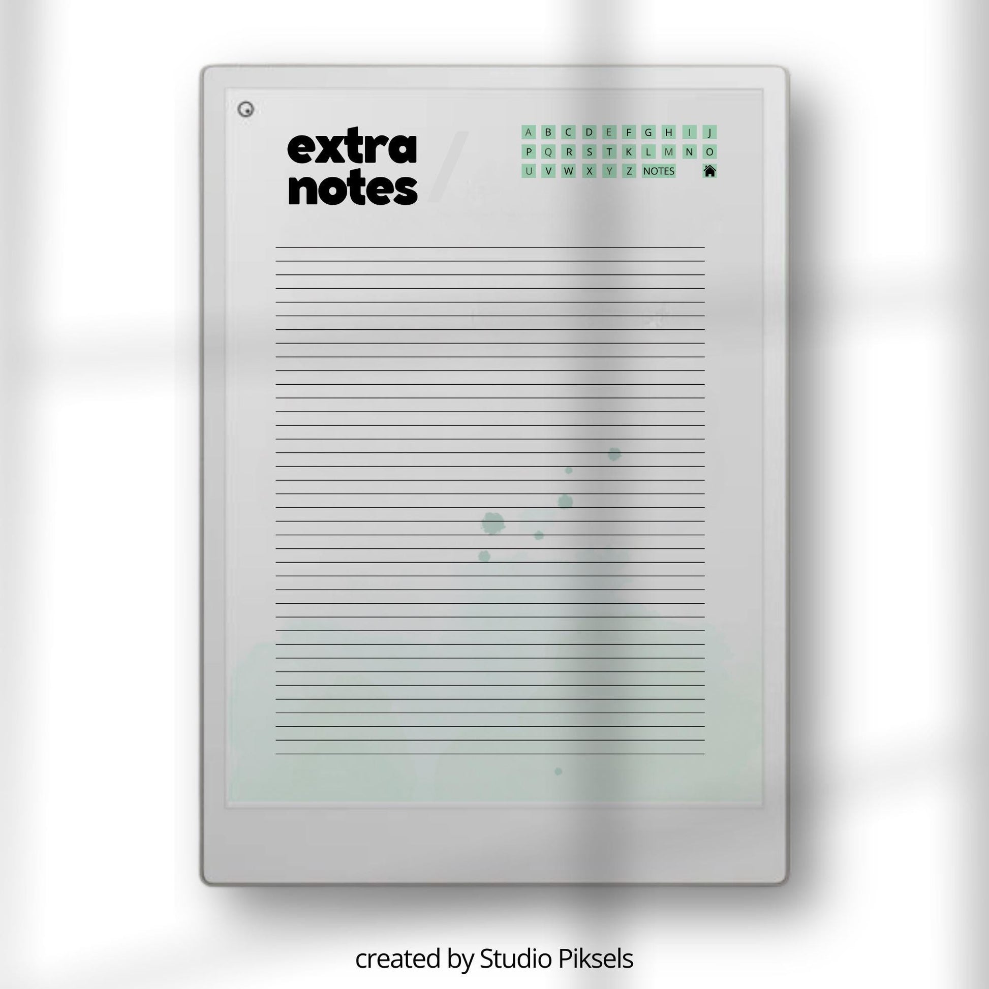 Address book for reMarkable Paper Pro with 60 alphabetical contact pages for organizing names phone numbers and emails.