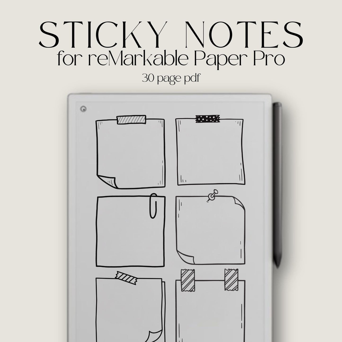 Sticky Notes for reMarkable Paper Pro