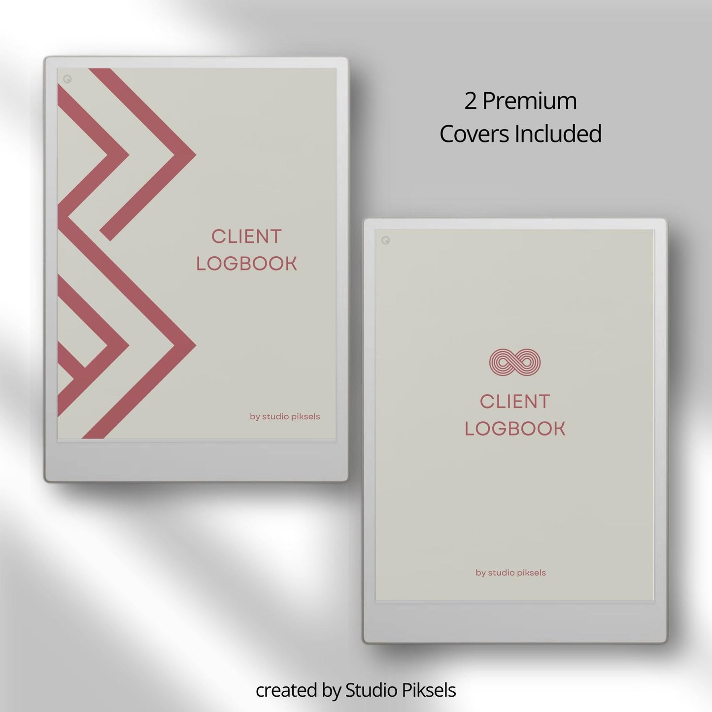 Client Record Book Bundle for reMarkable Paper Pro – A–Z Hyperlinked Client Logbook PDF (2 Notebooks).