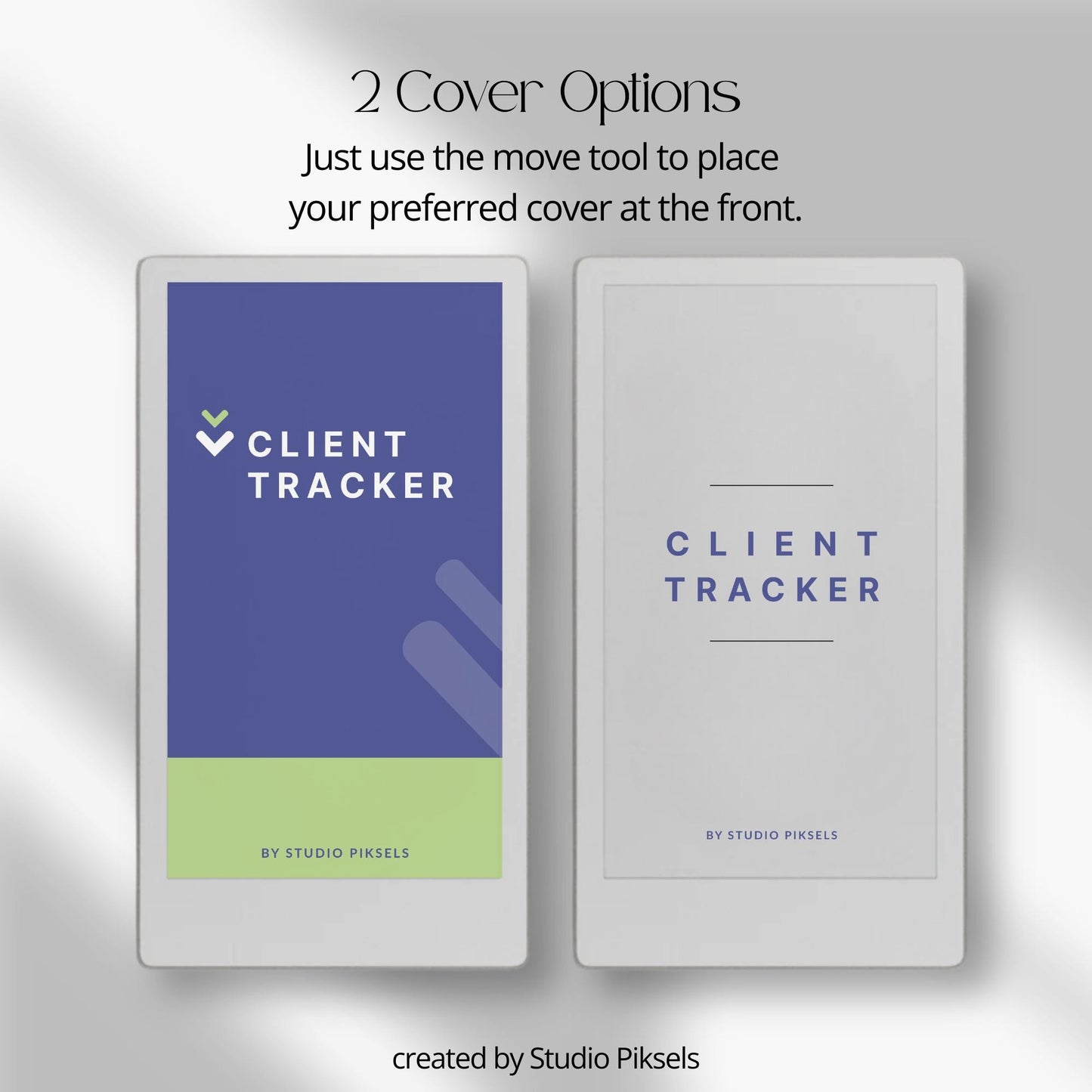 Client Tracker for reMarkable Paper Pro Move with A-Z index.