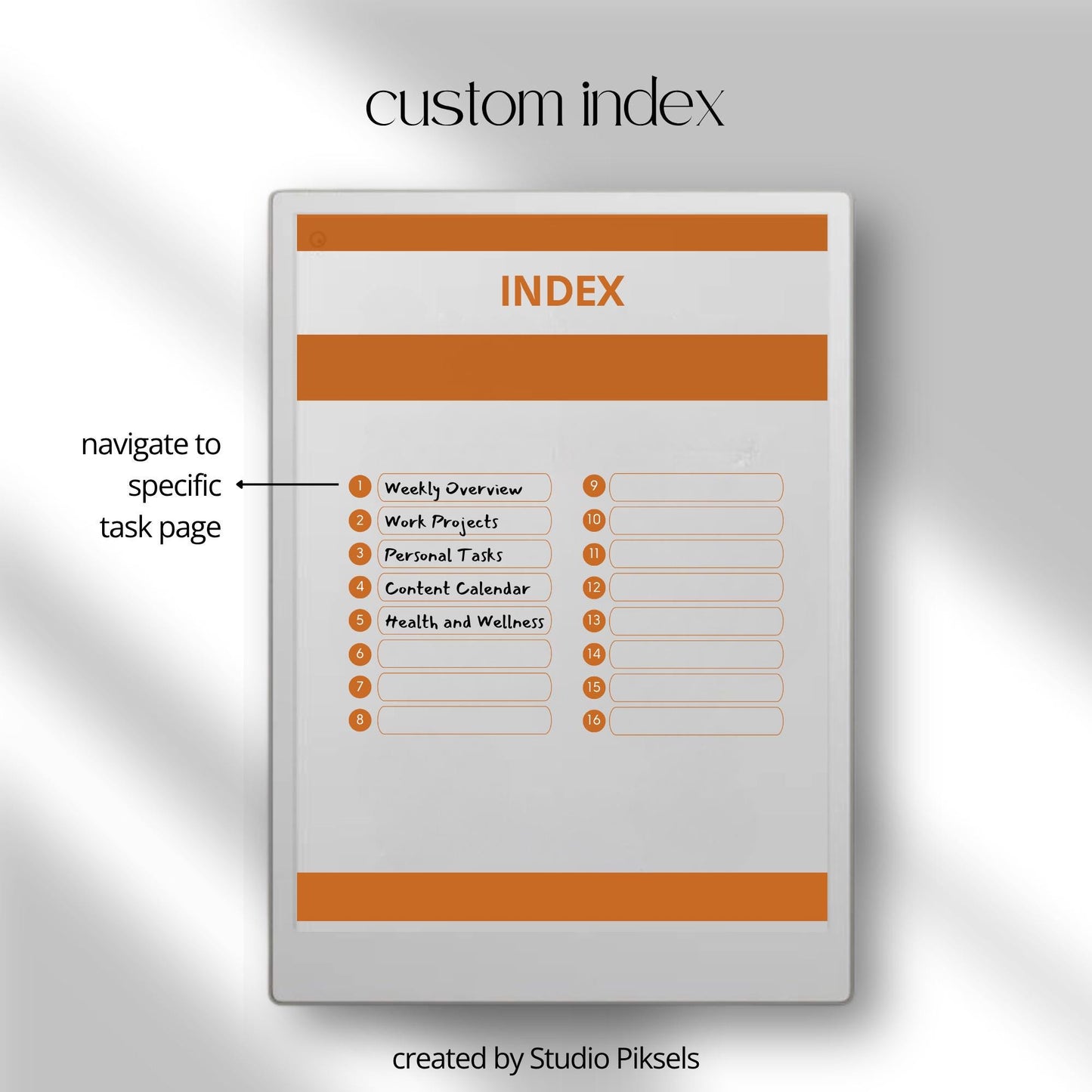 Manage daily tasks and priorities using a hyperlinked to do list notebook on reMarkable Paper Pro.