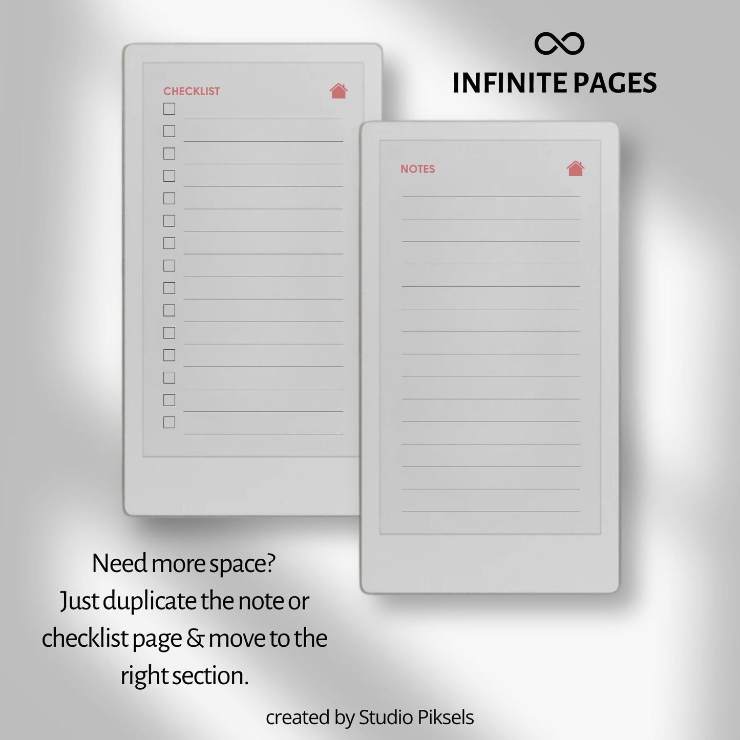 Eisenhower Matrix planner for reMarkable Paper Pro Move used to organize tasks by urgency and importance for focused daily planning.