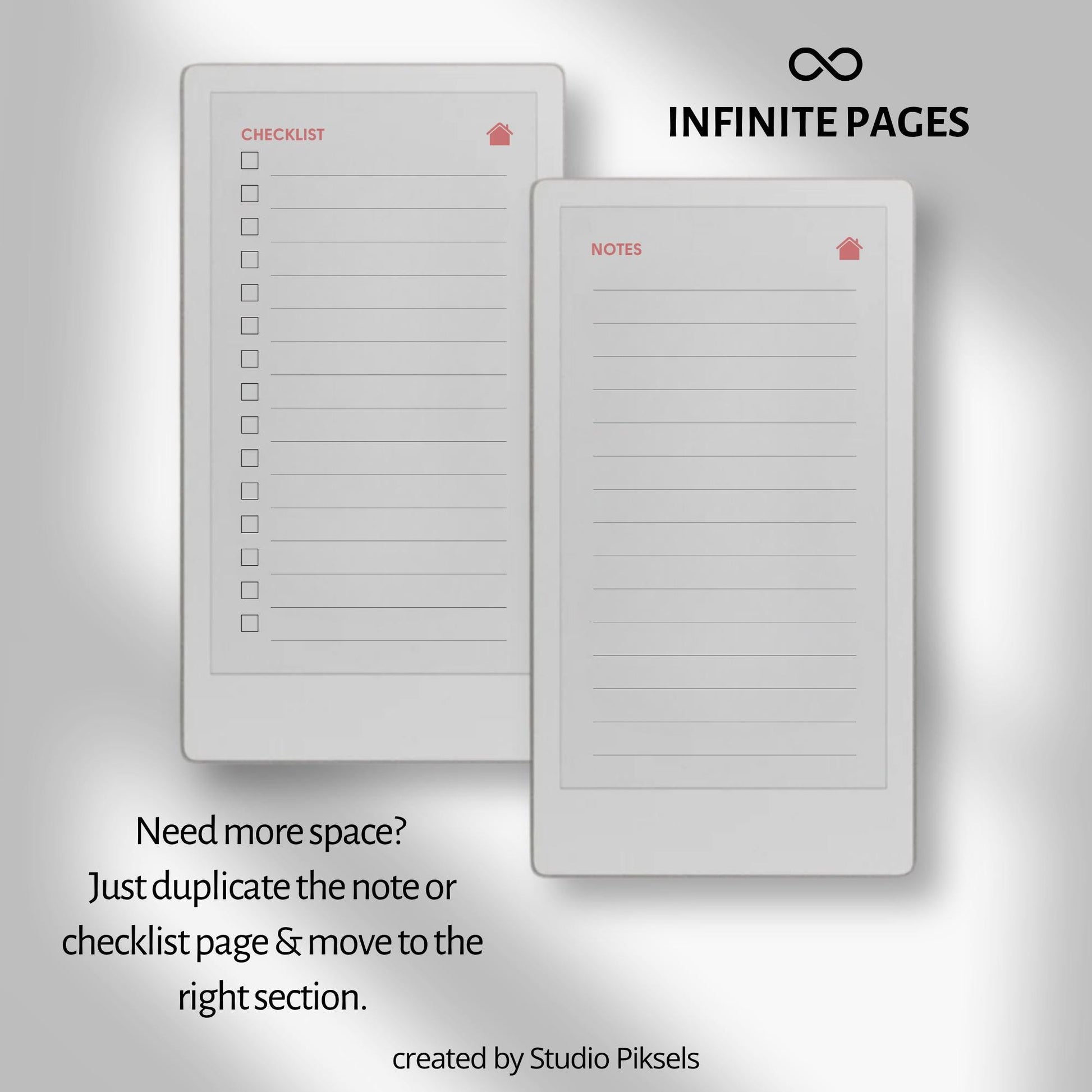 Eisenhower Matrix planner for reMarkable Paper Pro Move used to organize tasks by urgency and importance for focused daily planning.