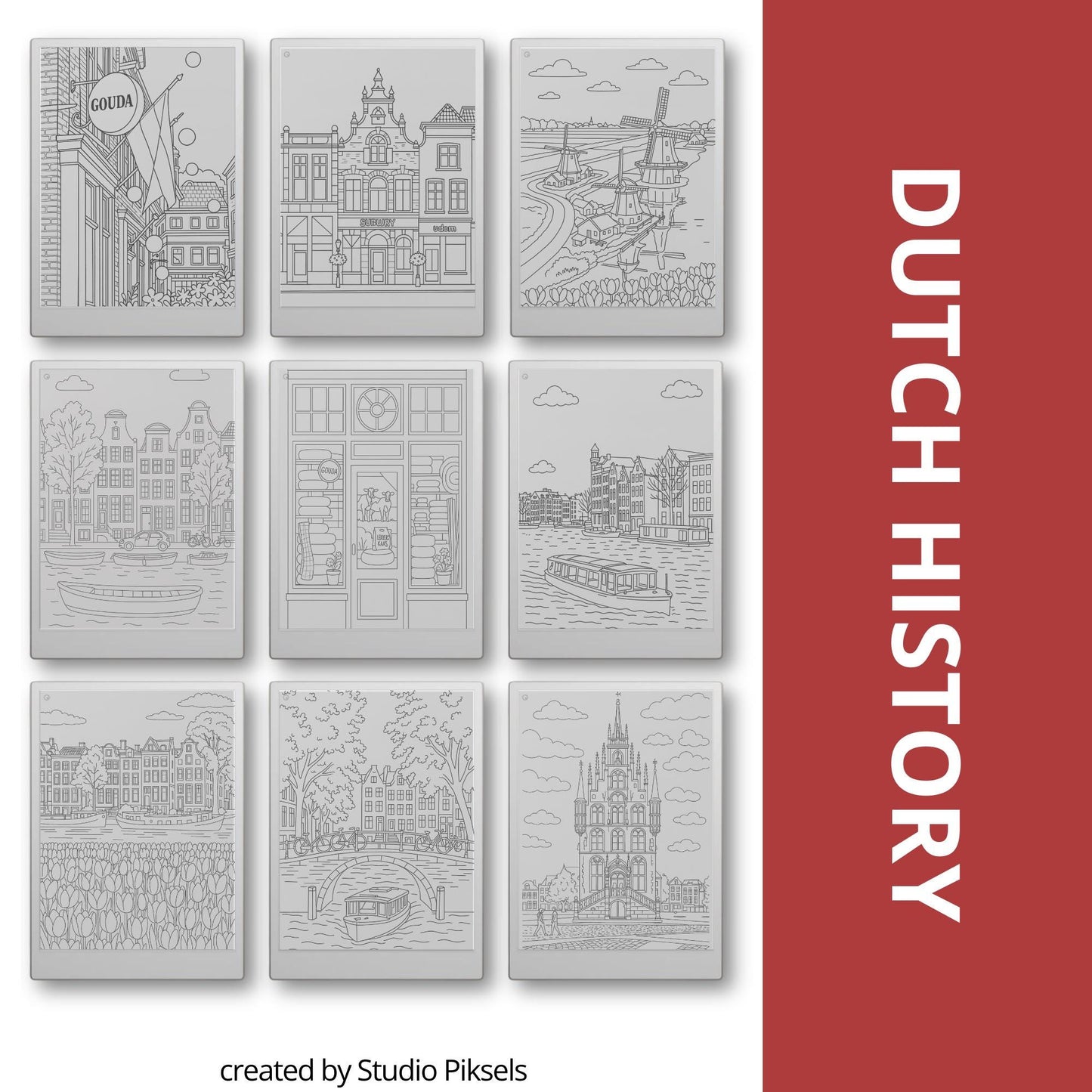 Trace your way through Europe with this calming Tracing Book Bundle, created especially for reMarkable. Inspired by real streets, villages, and coastal towns.