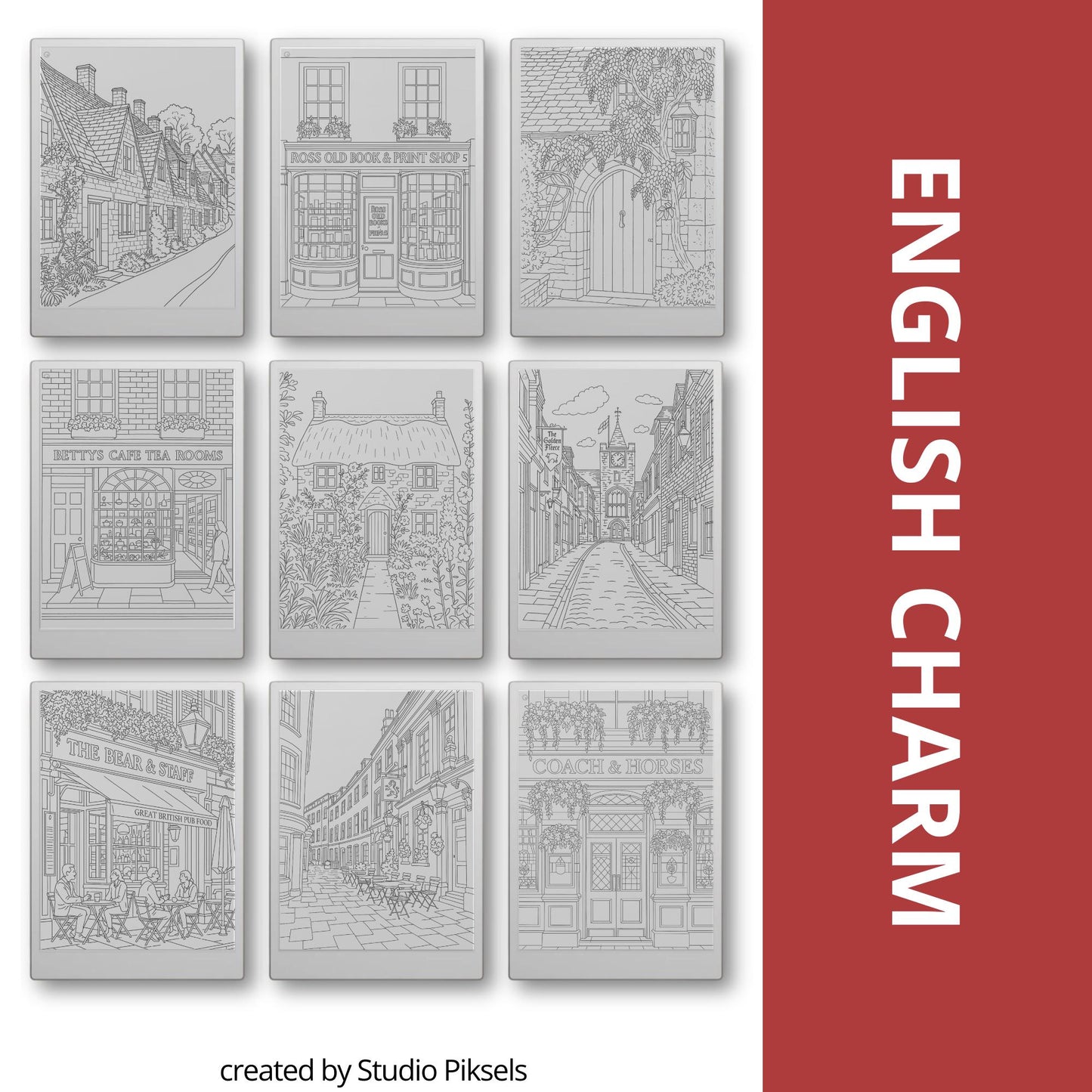 Trace your way through Europe with this calming Tracing Book Bundle, created especially for reMarkable. Inspired by real streets, villages, and coastal towns.