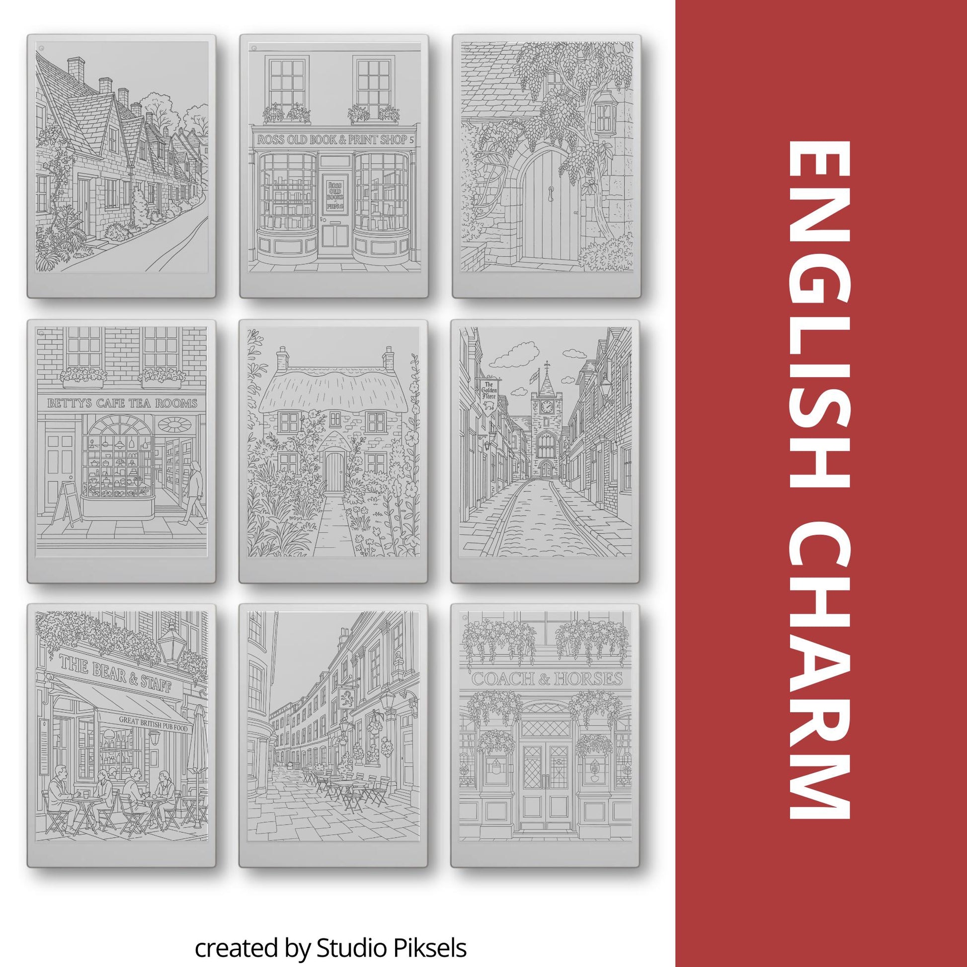 Trace your way through Europe with this calming Tracing Book Bundle, created especially for reMarkable. Inspired by real streets, villages, and coastal towns.