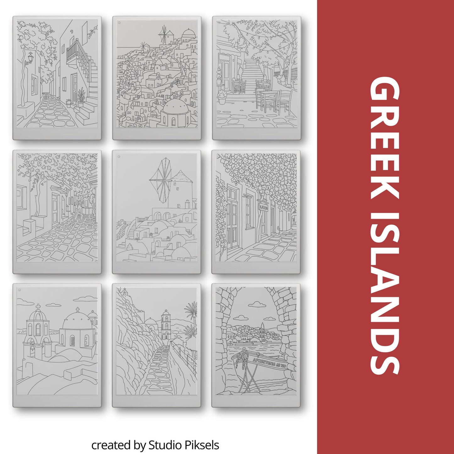 Trace your way through Europe with this calming Tracing Book Bundle, created especially for reMarkable. Inspired by real streets, villages, and coastal towns.
