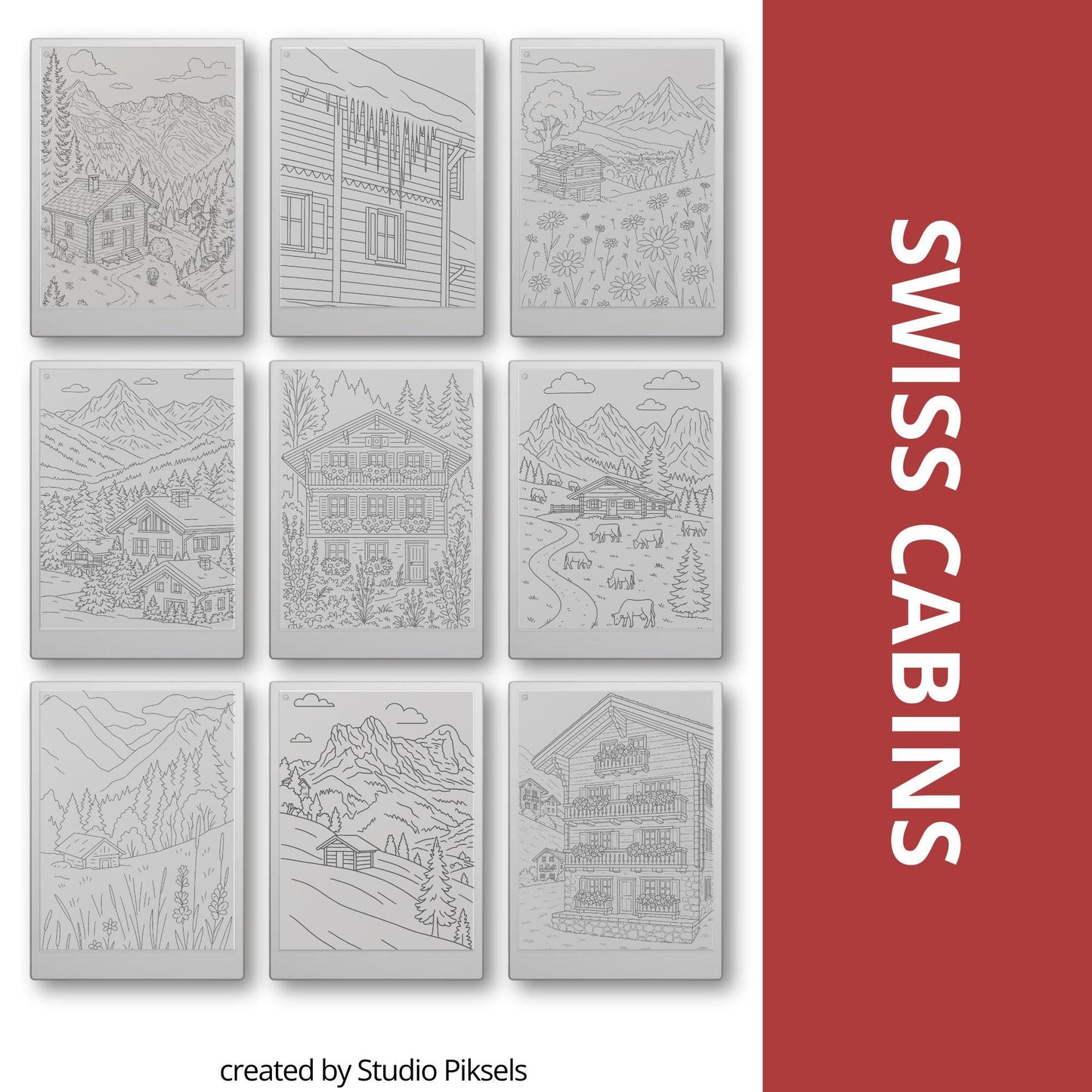Trace your way through Europe with this calming Tracing Book Bundle, created especially for reMarkable. Inspired by real streets, villages, and coastal towns.