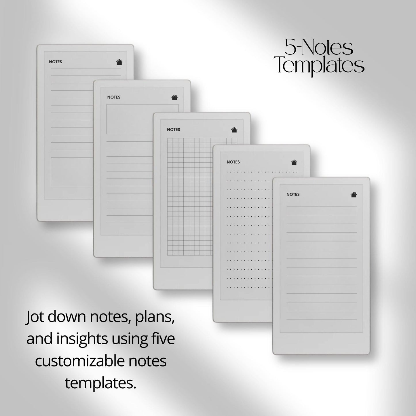 Fitness and health planner for reMarkable Paper Pro Move used to track workouts, body measurements, calories, hydration, and daily health habits.