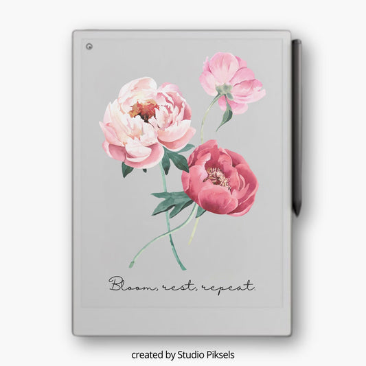 Sleep Screen for reMarkable Paper Pro With Roses