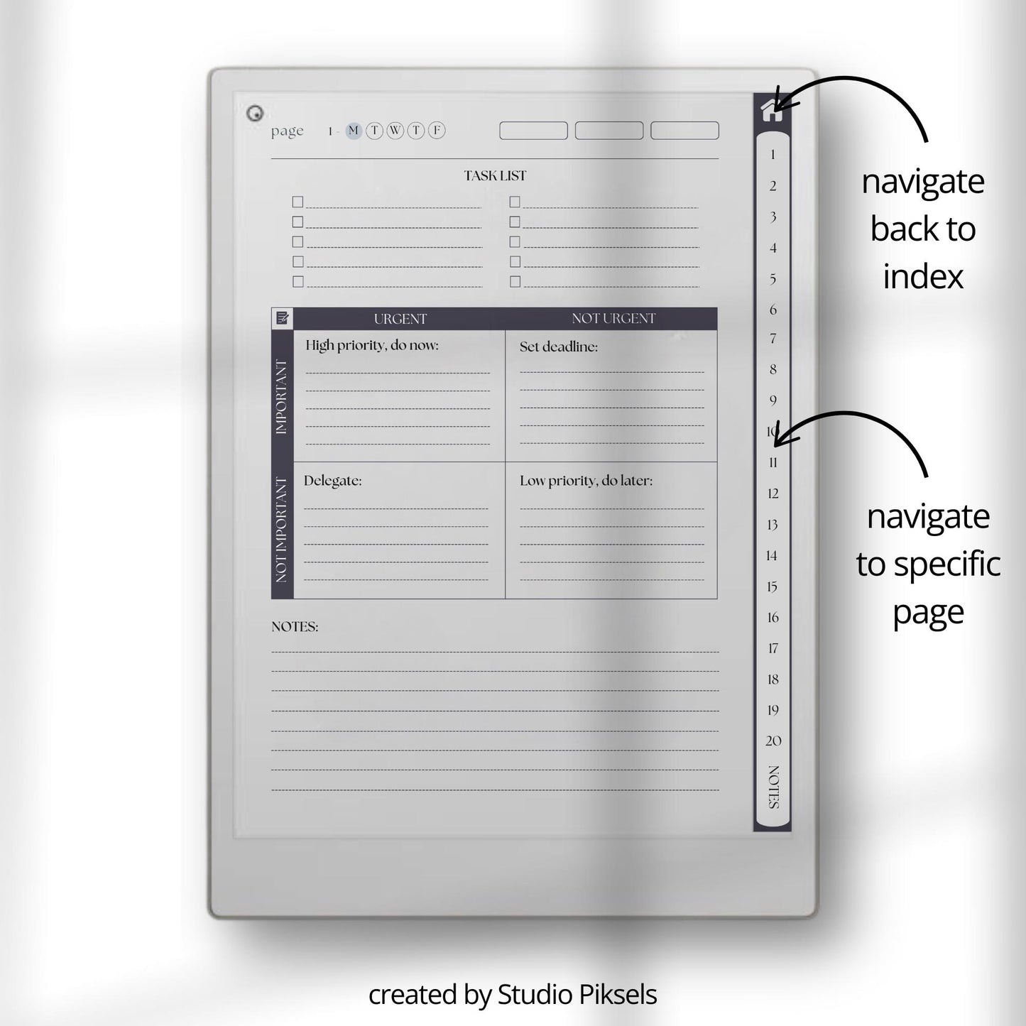 Girl Boss Work Planners for reMarkable Paper Pro with gemstone inspired covers, hyperlinked daily planner pages, and Eisenhower Matrix layout.