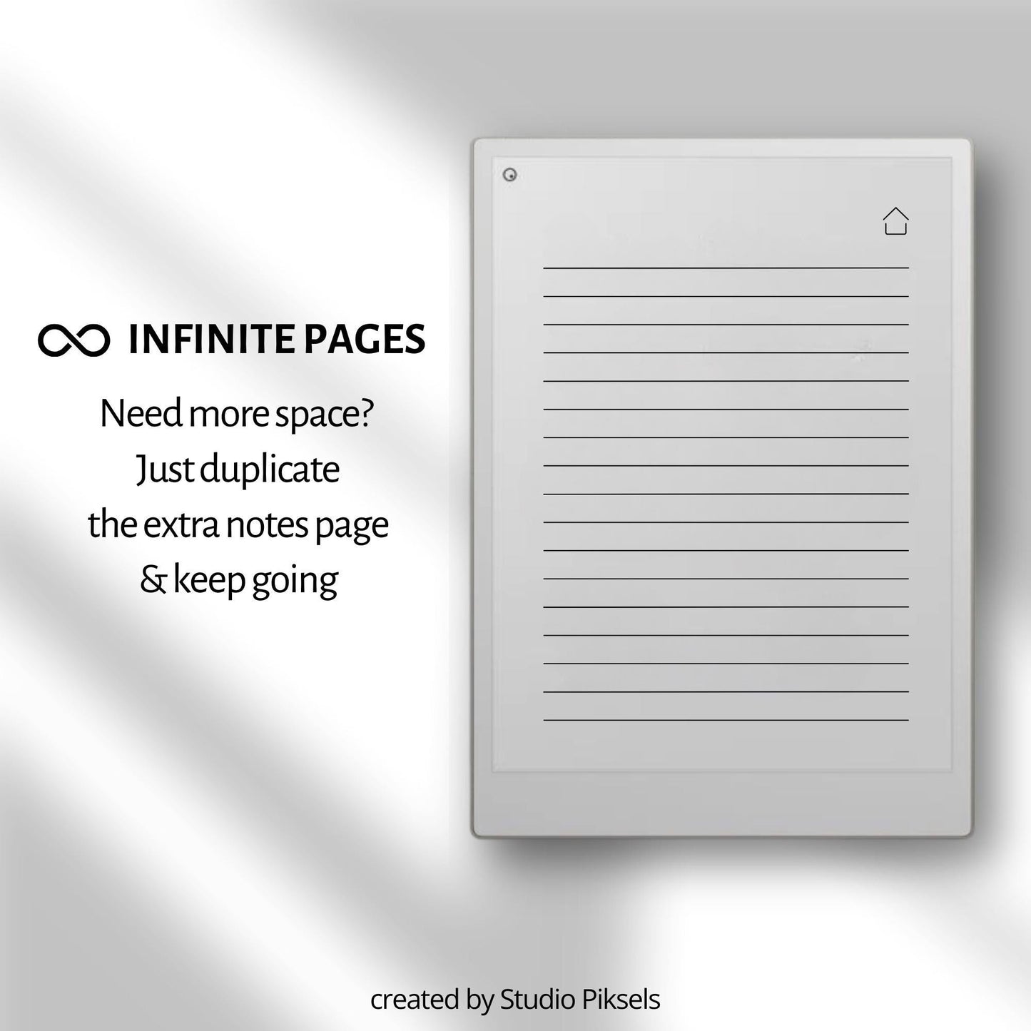 2026-2027 weekly planner for reMarkable Paper Pro with horizontal layout.