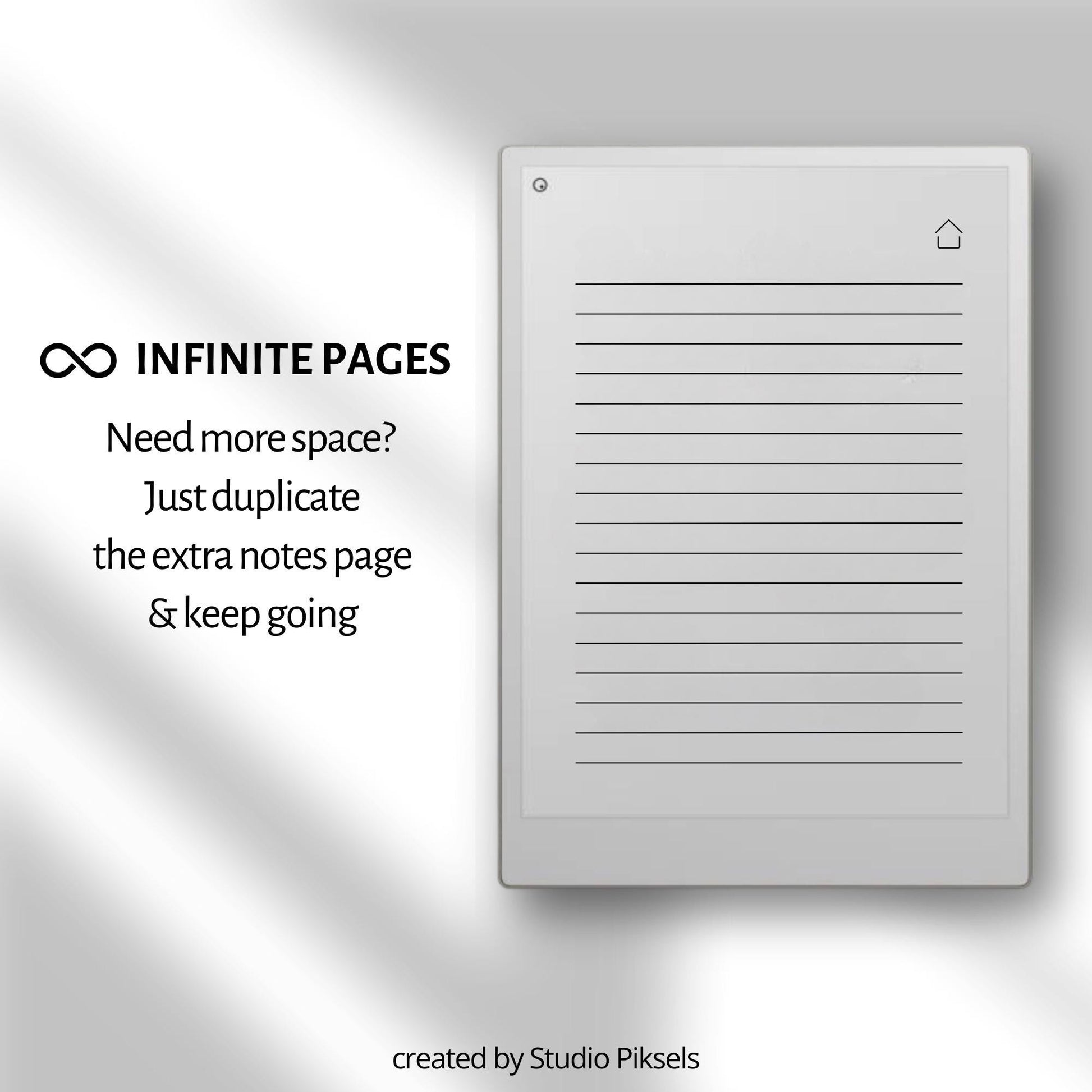 2026-2027 weekly planner for reMarkable Paper Pro with horizontal layout.