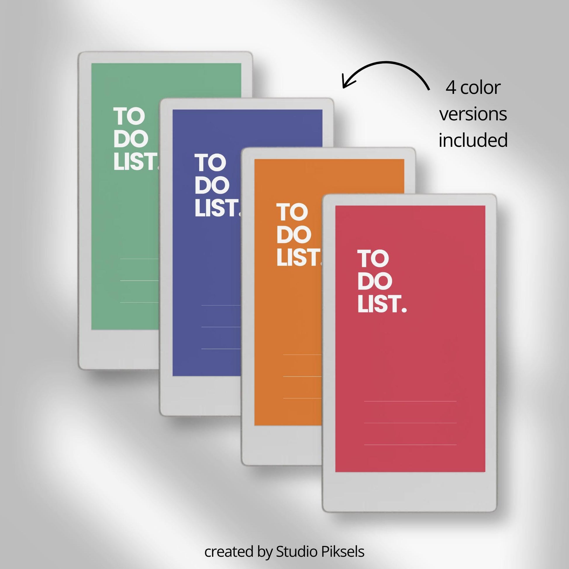 Interactive to-do list notebook for reMarkable Paper Pro Move with linked task notes pages.