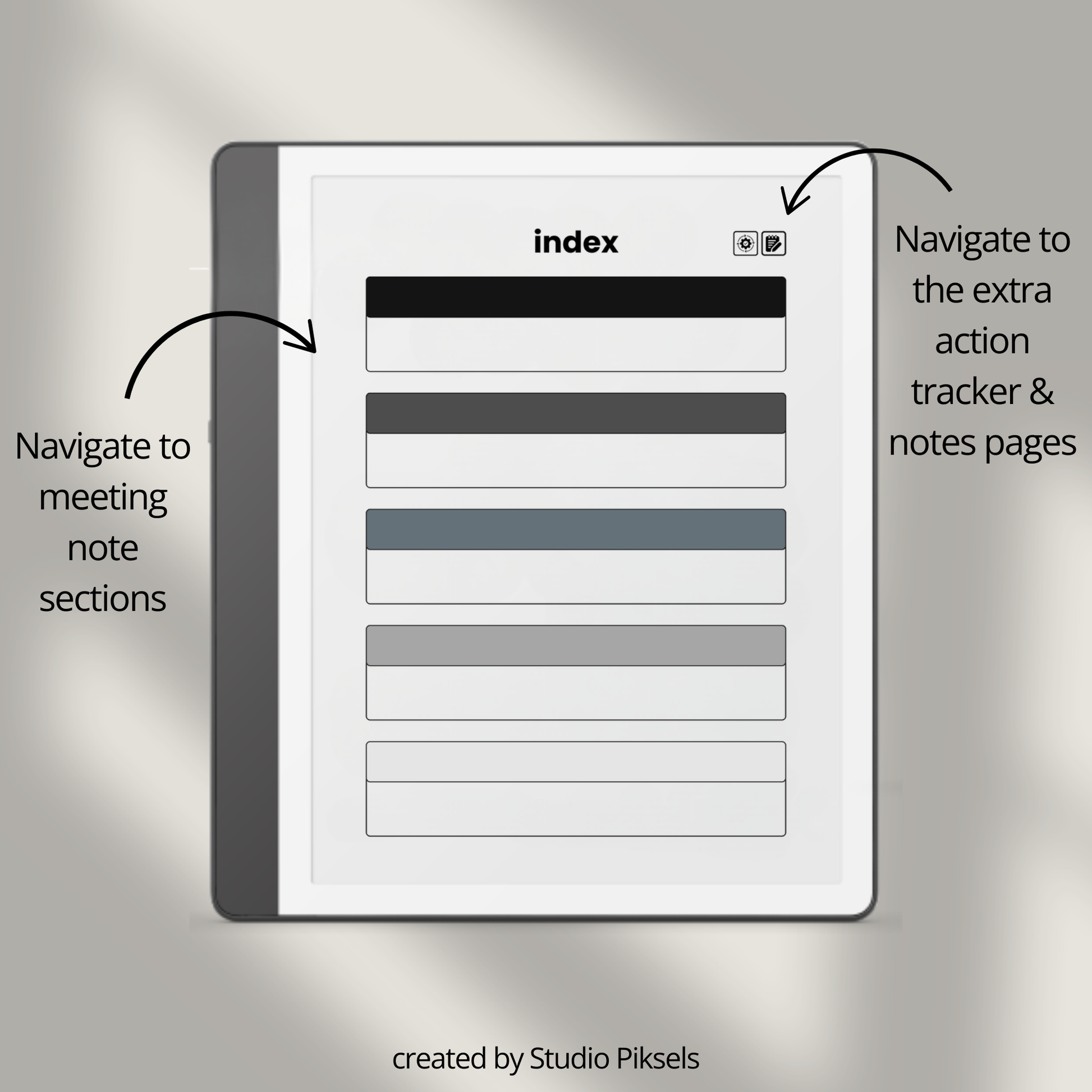 XL Meeting Notes Notebook for Kindle Scribe