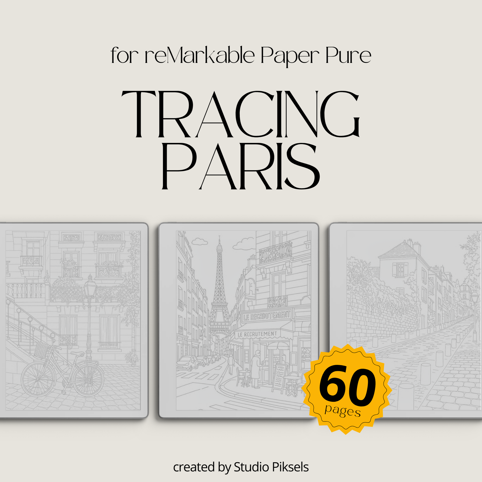 Relax and focus with this France Tracing Book, featuring charming Paris-inspired illustrations designed for tracing, mindfulness, and creative calm. Each page provides clean, detailed line art perfect for daily tracing practice