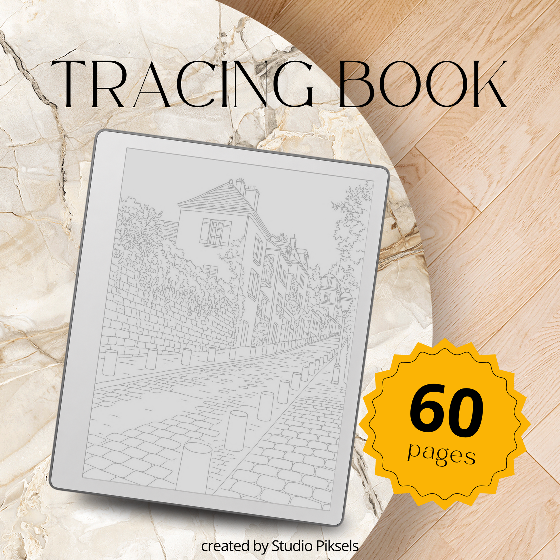 Relax and focus with this France Tracing Book, featuring charming Paris-inspired illustrations designed for tracing, mindfulness, and creative calm. Each page provides clean, detailed line art perfect for daily tracing practice