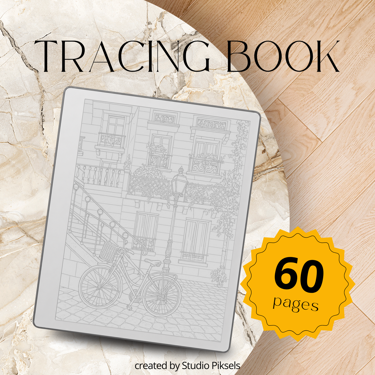 Relax and focus with this France Tracing Book, featuring charming Paris-inspired illustrations designed for tracing, mindfulness, and creative calm. Each page provides clean, detailed line art perfect for daily tracing practice