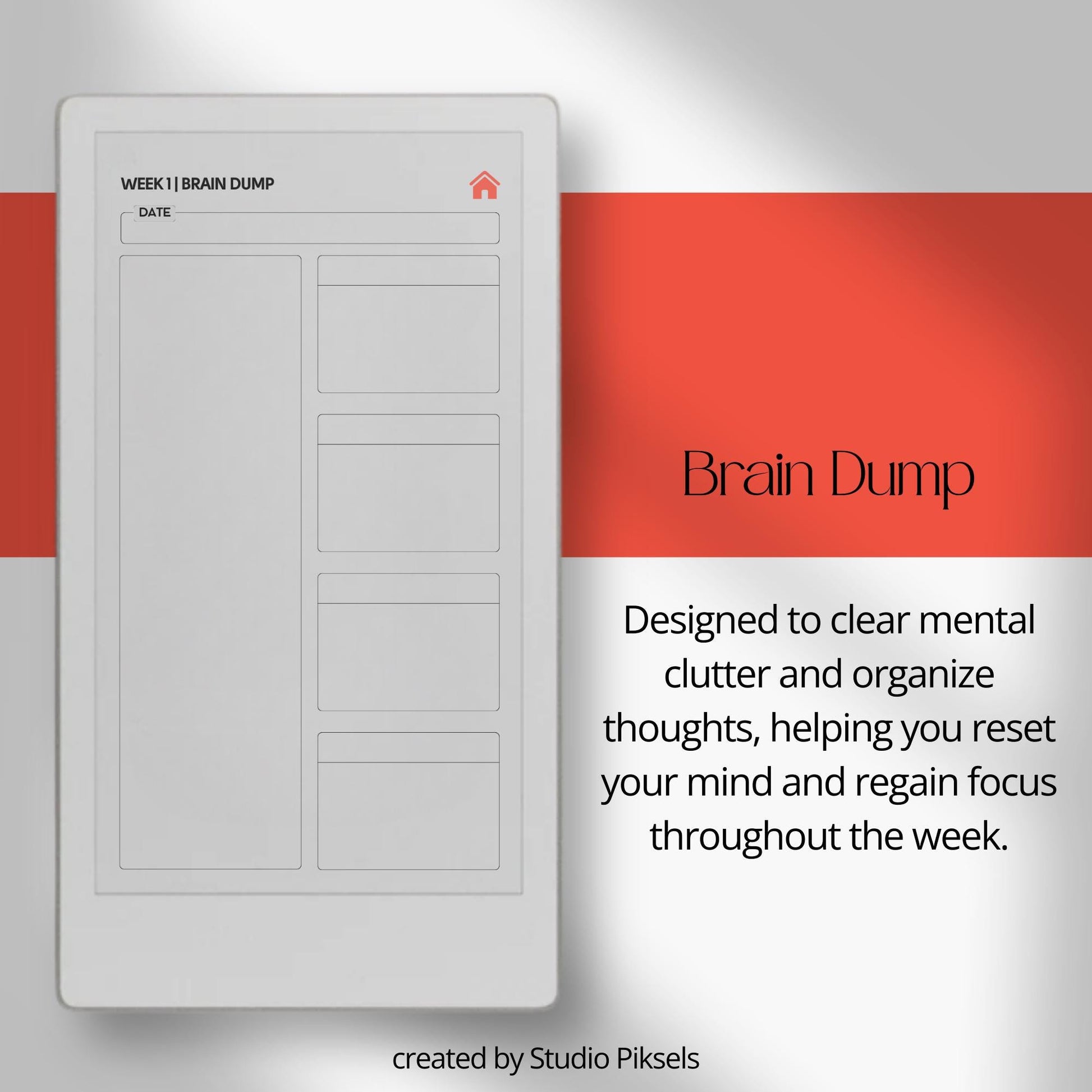 Productivity planners for reMarkable Paper Pro Move with hyperlinked planning and focus layouts.
