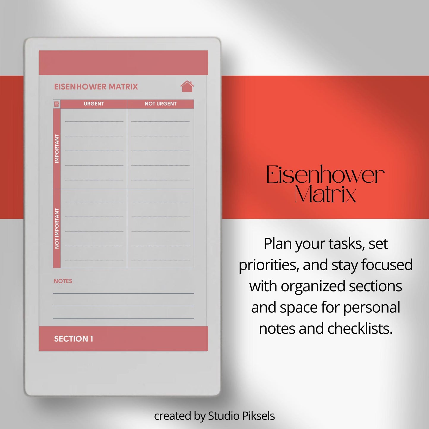 Productivity planners for reMarkable Paper Pro Move with hyperlinked planning and focus layouts.