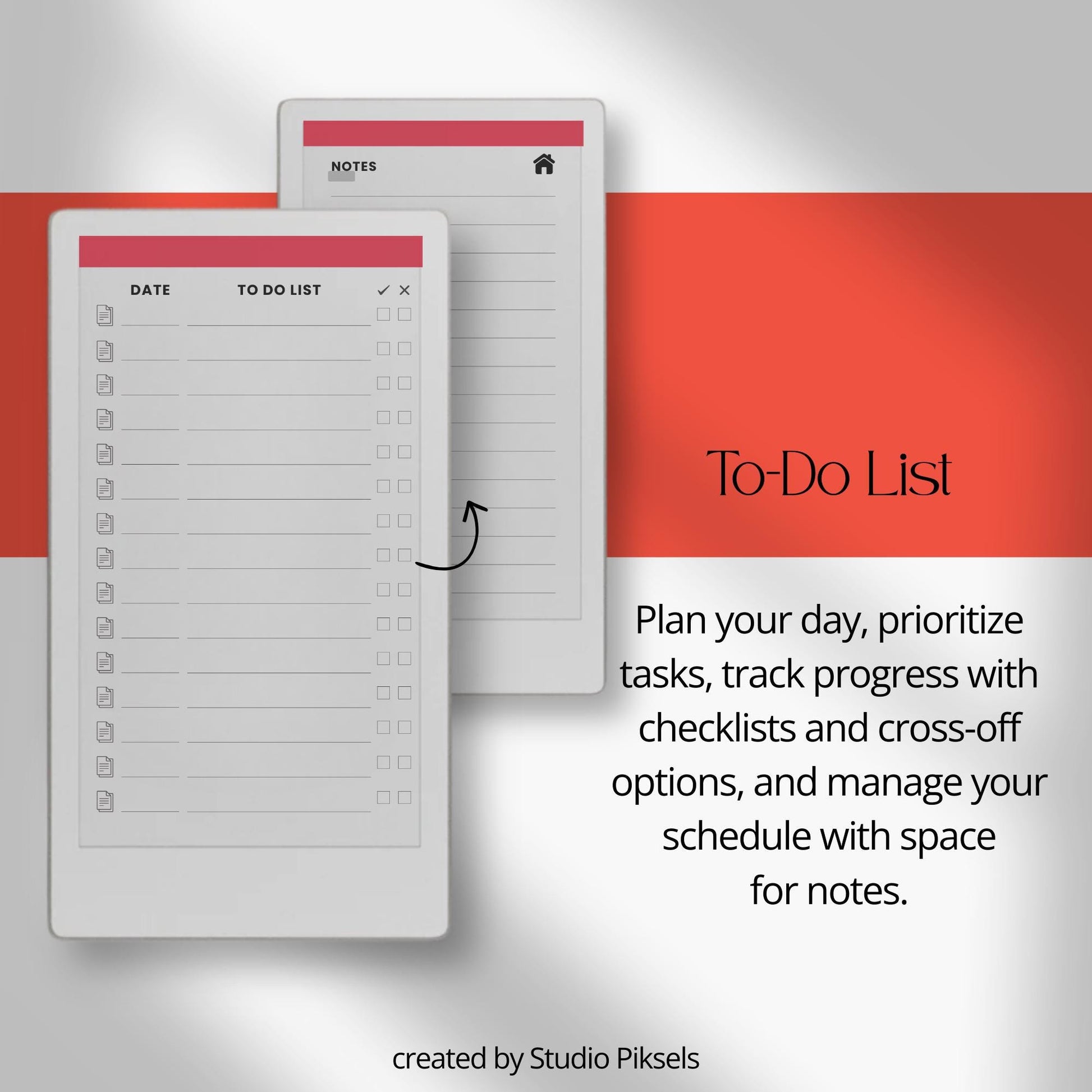 Productivity planners for reMarkable Paper Pro Move with hyperlinked planning and focus layouts.