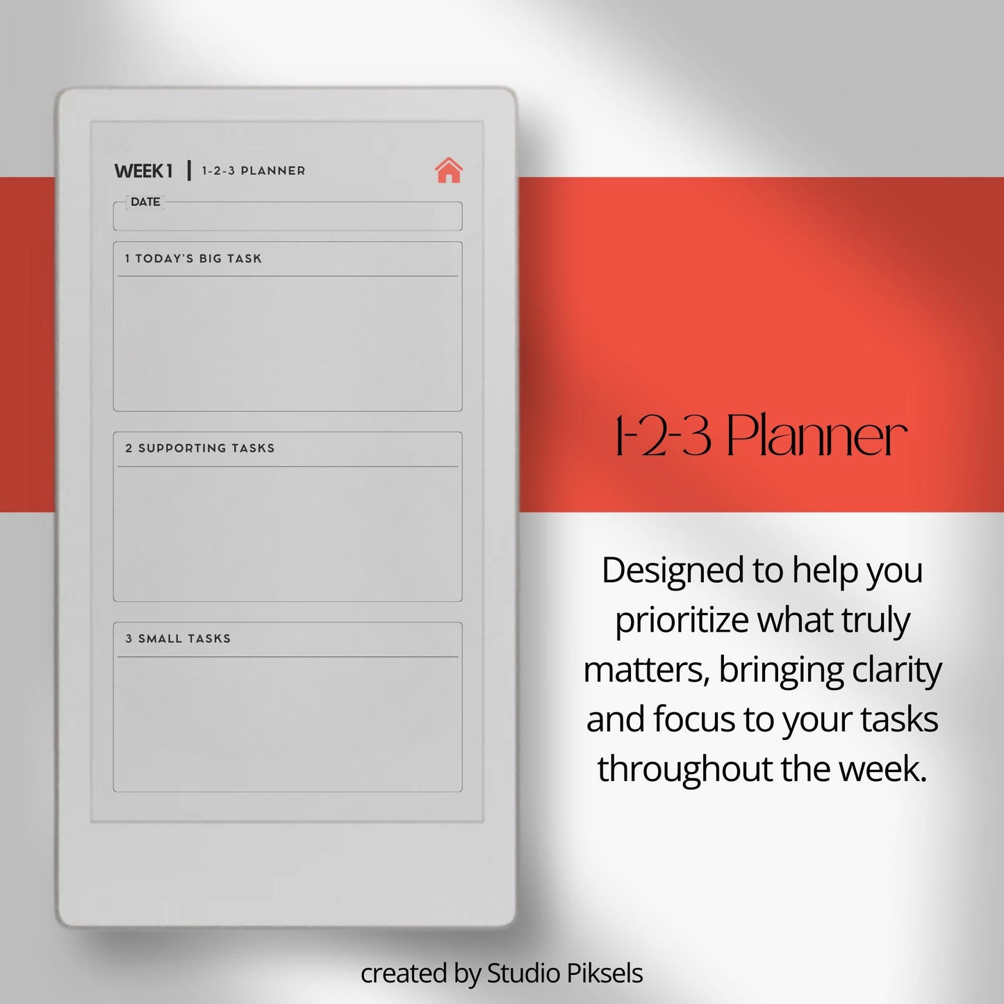 Productivity planners for reMarkable Paper Pro Move with hyperlinked planning and focus layouts.