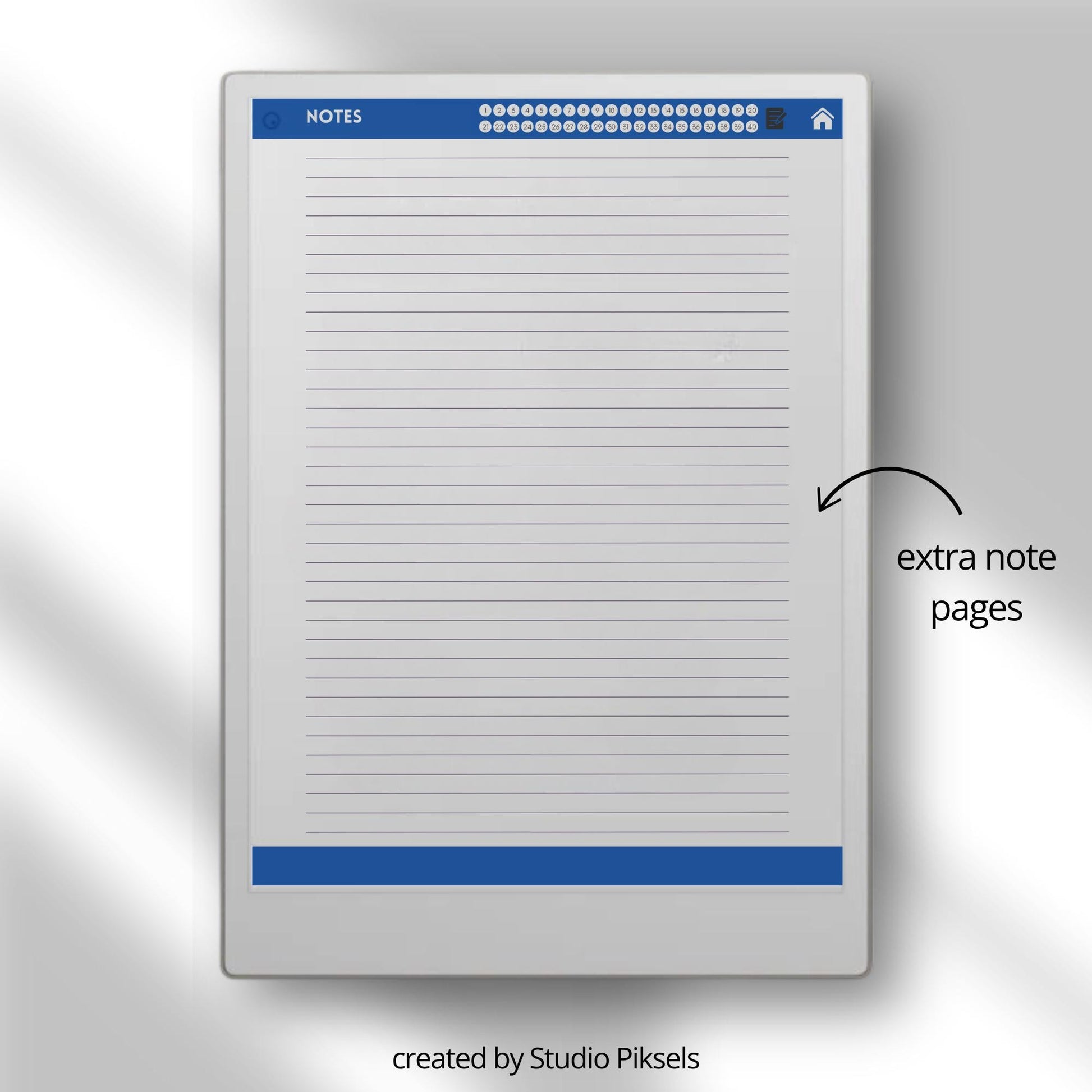 Recipe book collection for reMarkable Paper Pro with hyperlinked recipe pages.