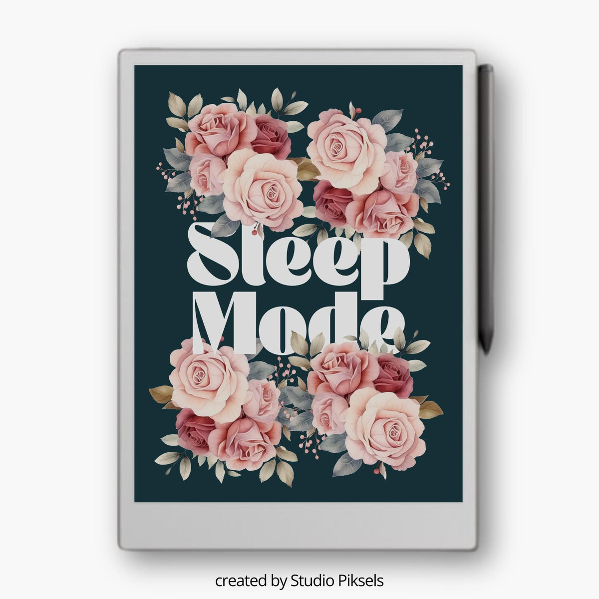 Sleep Screen for reMarkable Paper Pro With Sleep Mode Roses