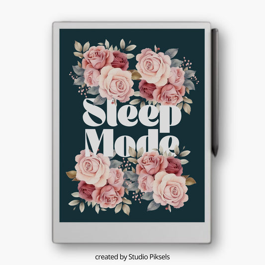 Sleep Screen for reMarkable Paper Pro With Sleep Mode Roses