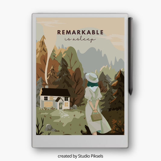 Sleep Screen for reMarkable Paper Pro With Serene Landscape