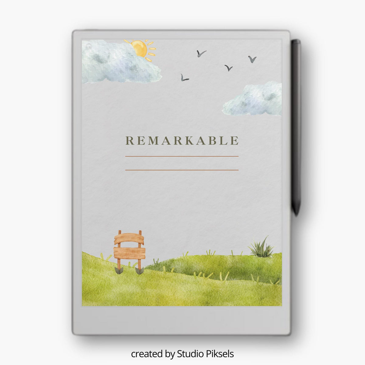Sleep Screen for reMarkable Paper Pro With Serene Landscape