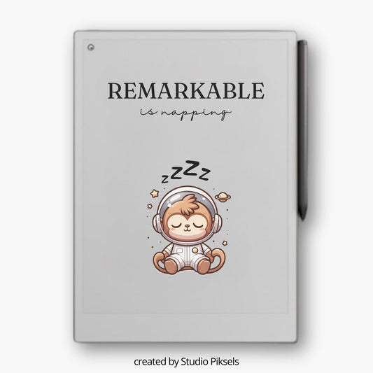 Sleep Screen for reMarkable Paper Pro With Space Monkey