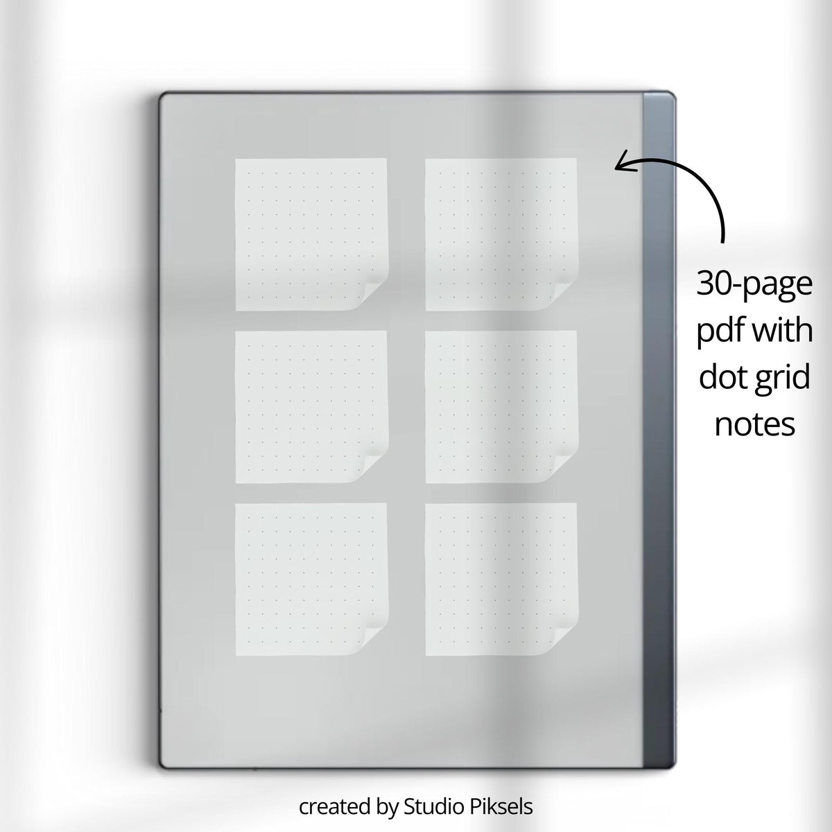 Sticky Note Bundle for reMarkable 2 and Paper Pure featuring lined, dotted, blank, and mixed digital memo note pages for planning and note-taking.