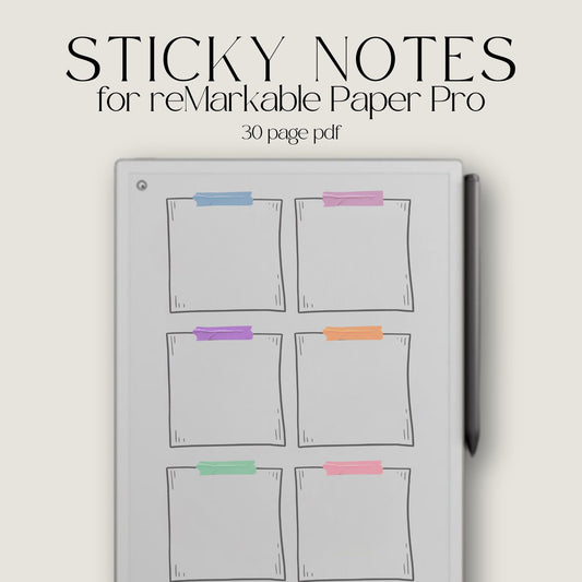 Sticky Notes for reMarkable Paper Pro