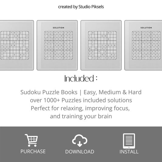 Sudoku Puzzle Bundle for reMarkable Paper Pure
