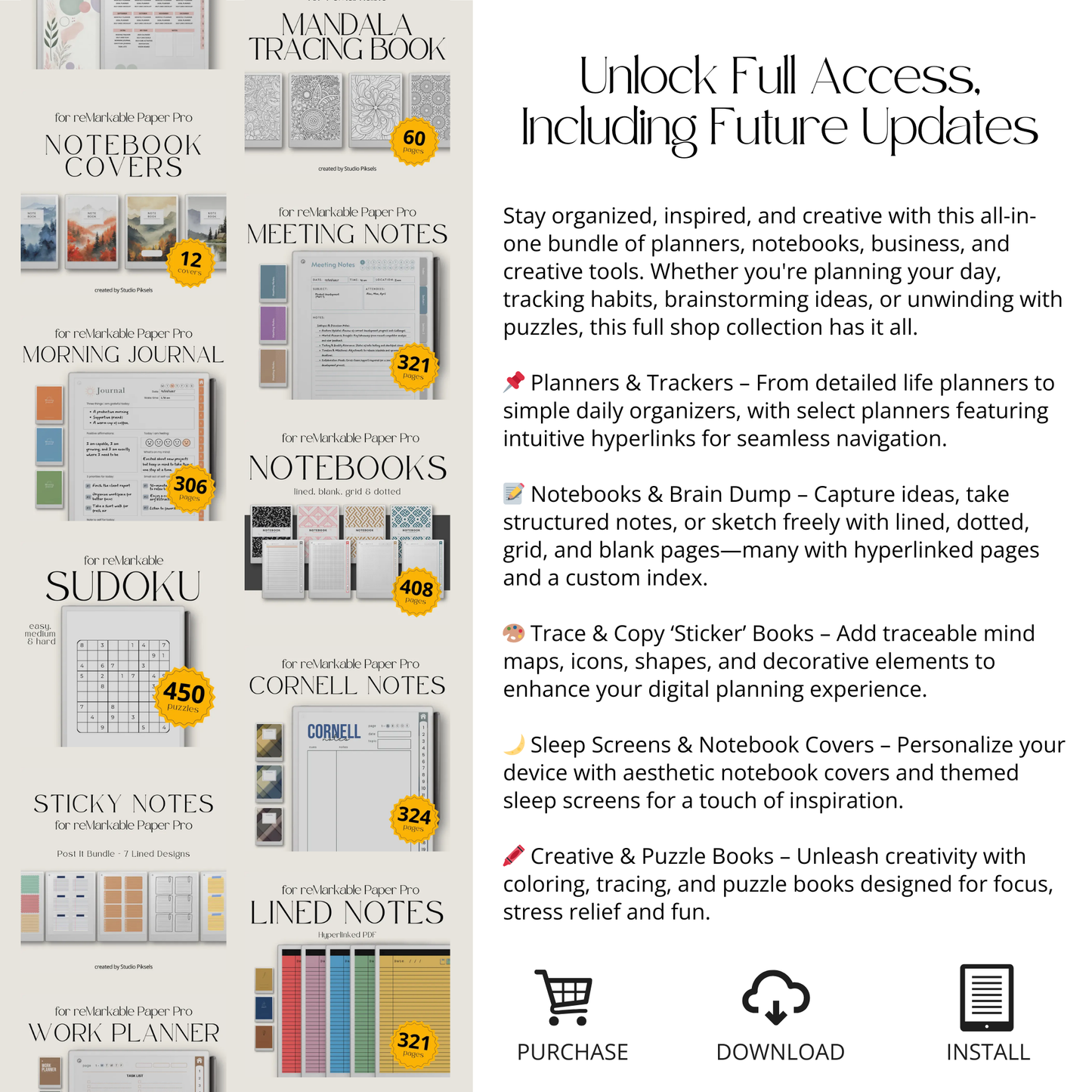 Full Shop Access for reMarkable Paper Pro Collection