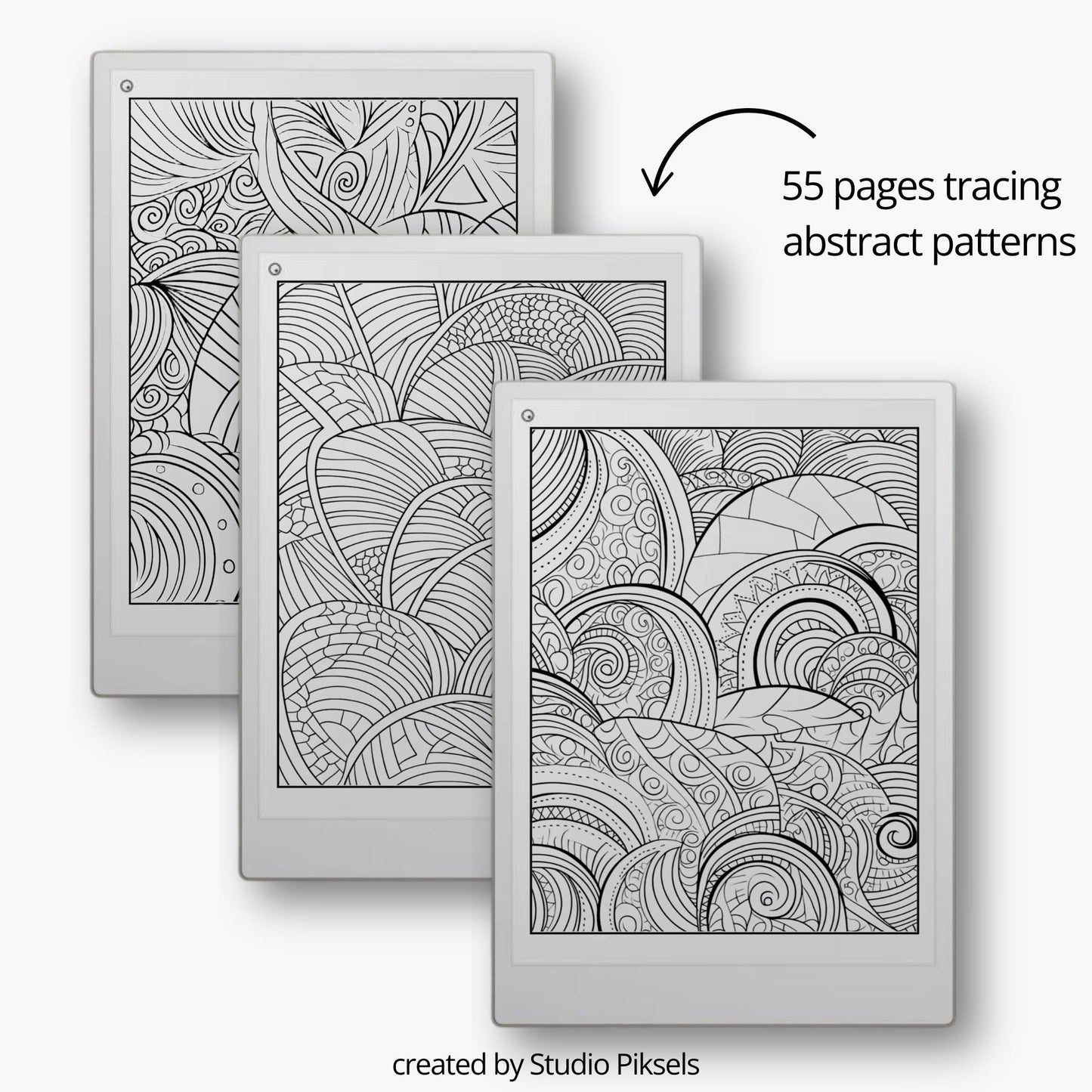 Tracing Book Bundle for reMarkable Paper Pro, reMarkable 1 & 2, and Procreate with 225 Pages of Artistic Tracing Designs