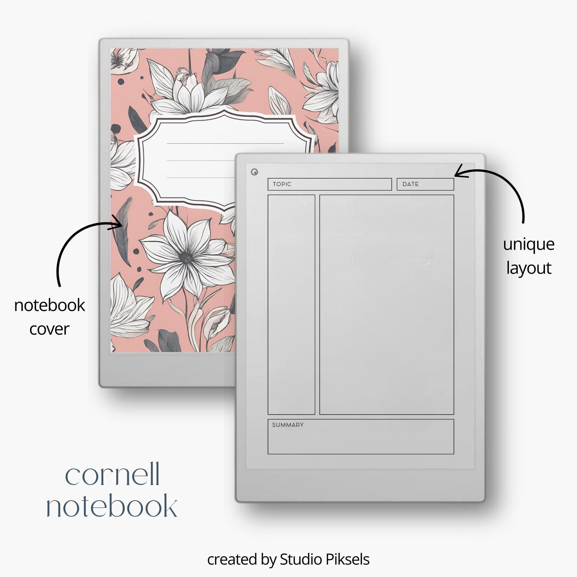Notebook bundle for reMarkable Paper Pro with multiple layouts.