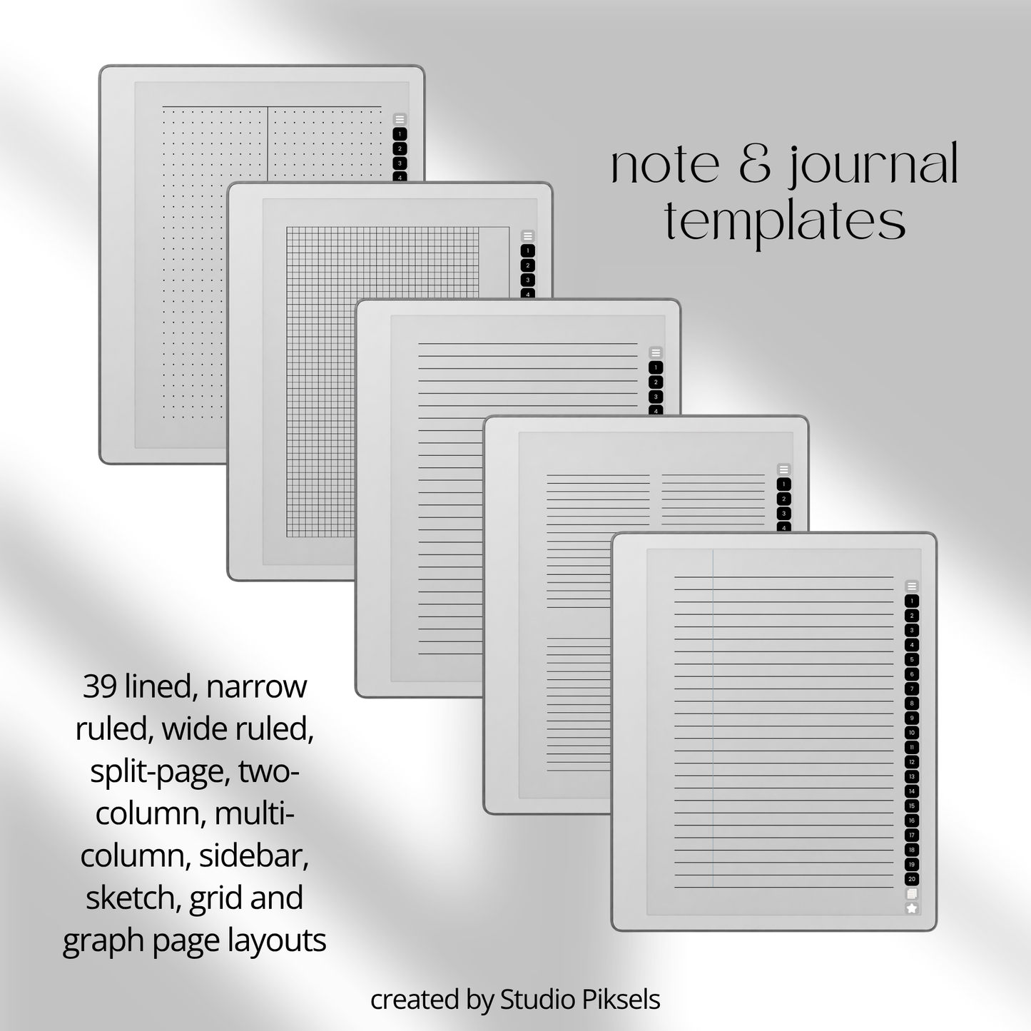 Custom Infinite Notebook for reMarkable Paper Pure