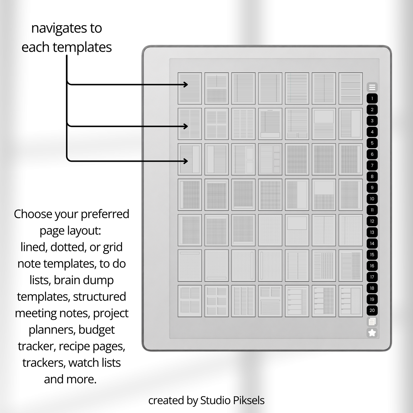 Custom Infinite Notebook for reMarkable Paper Pure