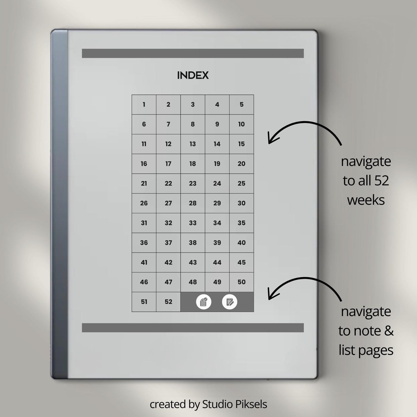 Hyperlinked Habit Tracker for reMarkable 1 and reMarkable 2.