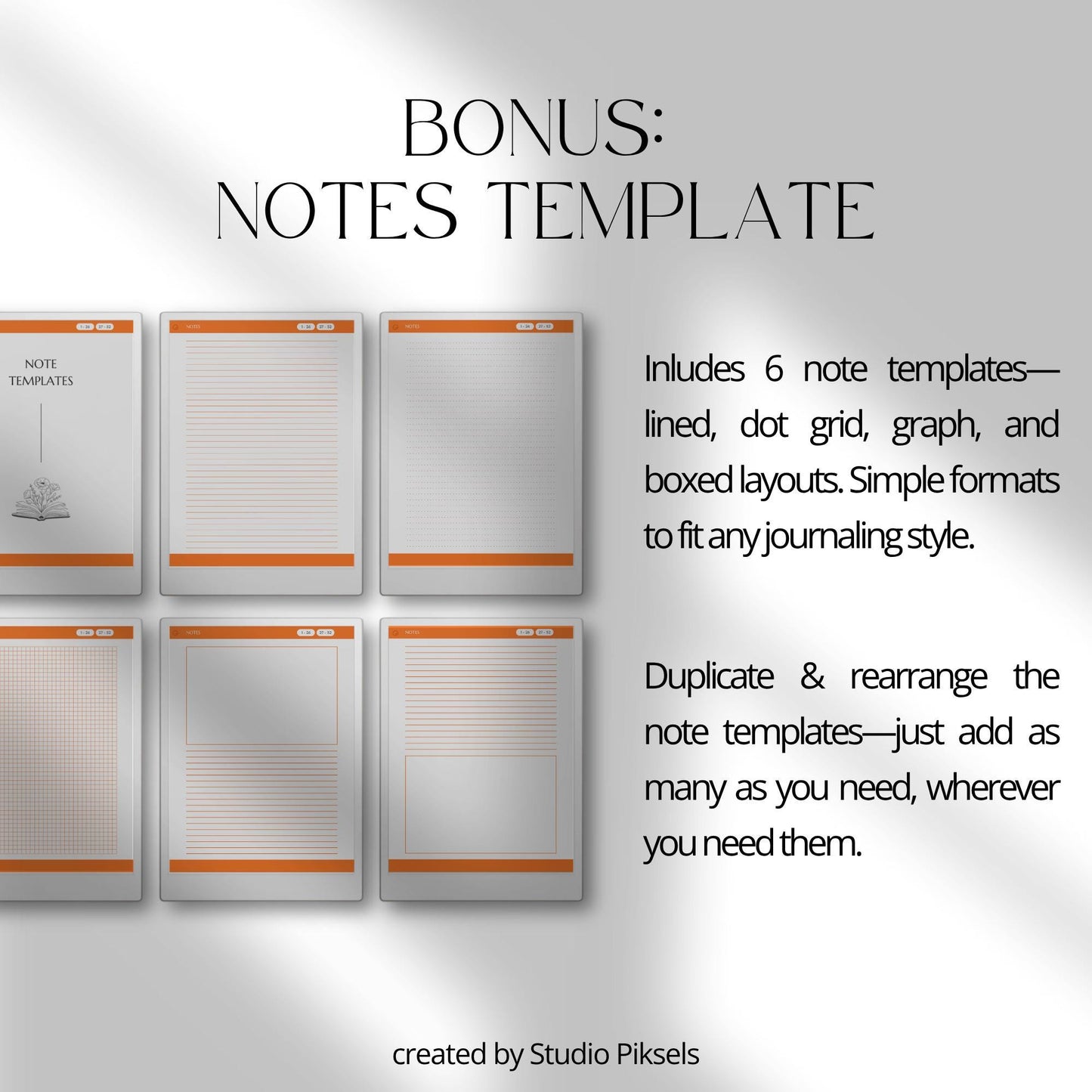 Weekly prayer journal for reMarkable Paper Pro with hyperlinked navigation for digital devotional writing.